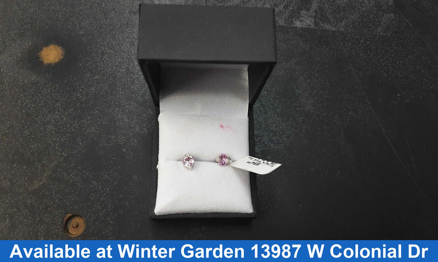 Single Stud Earring - White Gold 10k (.417) 0.9 grams