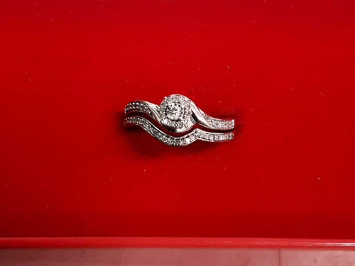 Ring - Wedding Set - Silver 3.7 grams Size 7