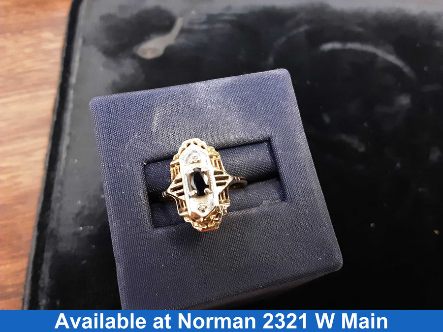 Women's Ring - Yellow Gold 10k (.417) 2.2 grams Size 5