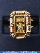 Women's Ring - Tricolor Gold 10k (.417) 3.7 grams Size 9