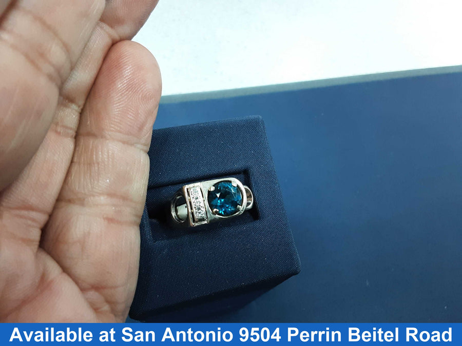 Men's Ring - White Gold 10k (.417) 7.4 grams Size 9