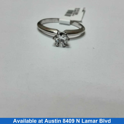 Ring - Engagement Set - White Gold 10k (.417) 2.8 grams Size 7