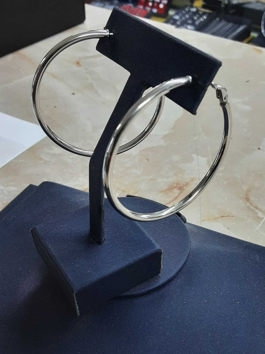 Bangle Earrings - Silver 5.6 grams