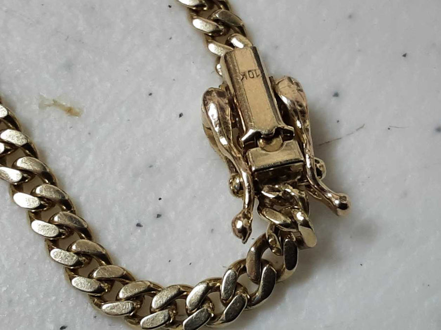 Cuban Link Chain - Yellow Gold 10k (.417) 13.9 grams 22 inch