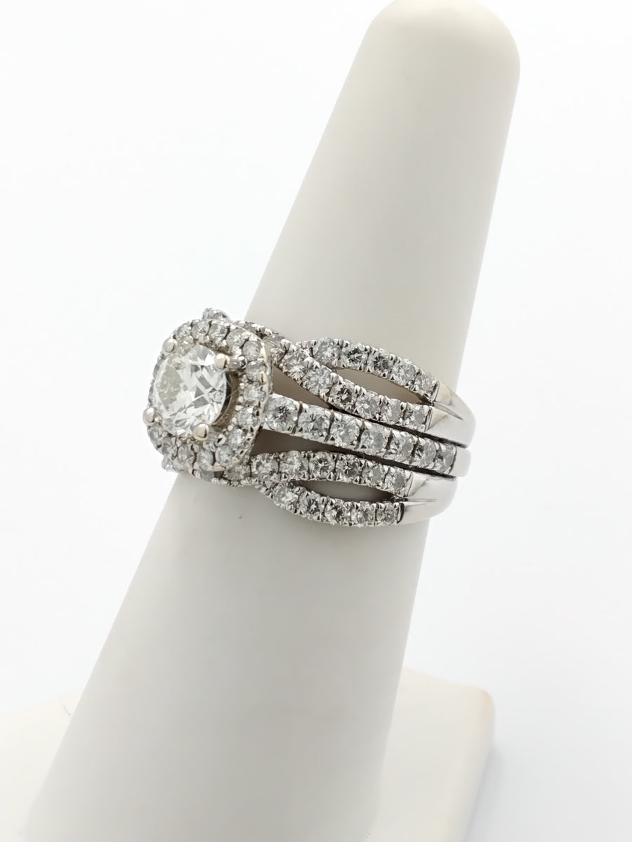 Women's Ring - White Gold 14k (.585) 8.2 grams Size 7