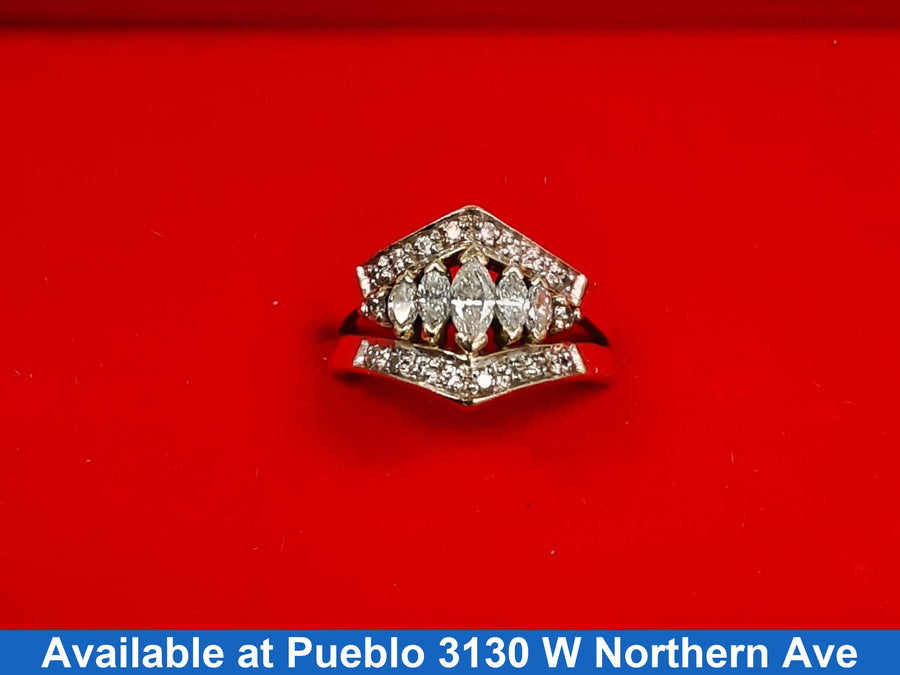 Women's Ring - Yellow Gold 14k (.585) 5.1 grams Size 5
