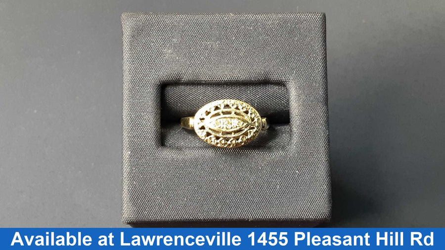 Women's Ring - White Gold 14k (.585) 2 grams Size 6.5