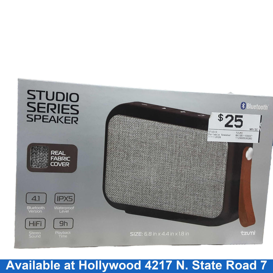 Studio Tzumi Gray Portable Speaker