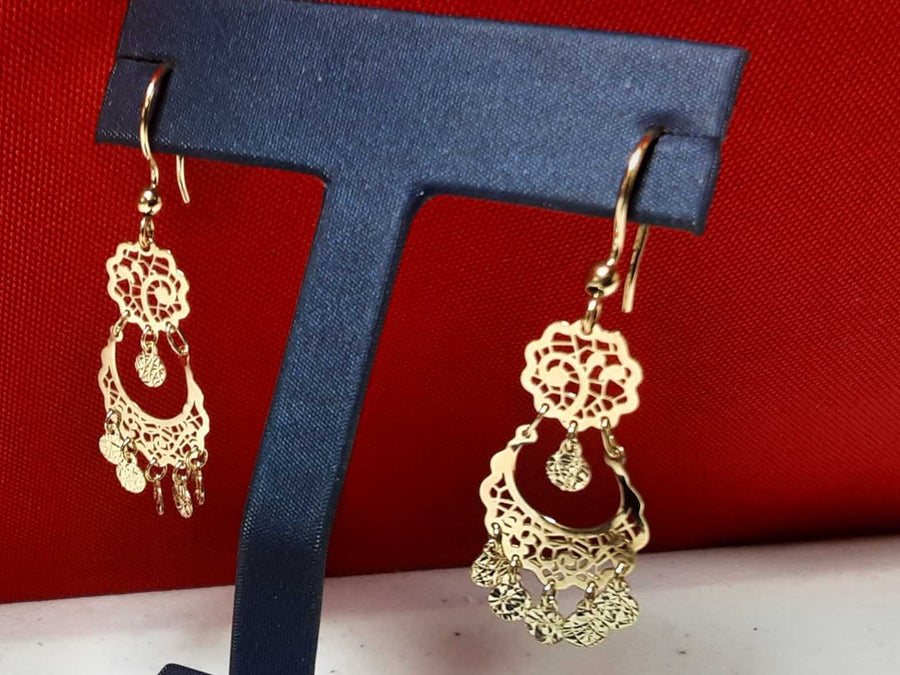 Jacket Earrings - Yellow Gold 10k (.417) 2.3 grams