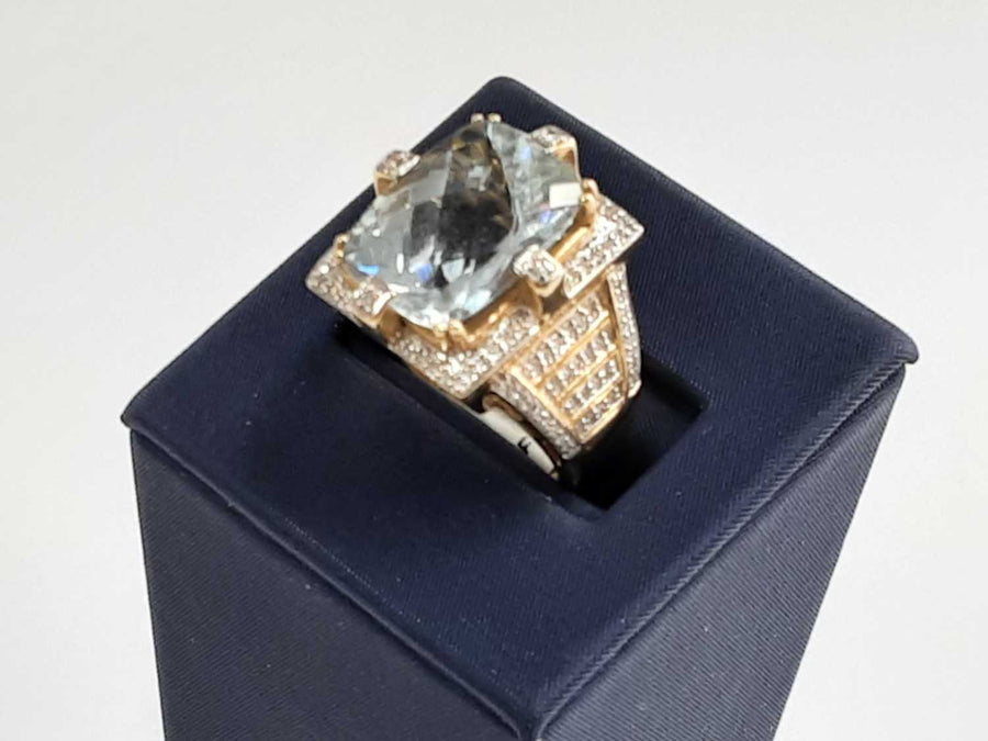 Women's March Birthstone Ring - Yellow Gold 14k Size 6.5