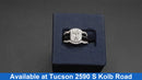Ring - Wedding Set - White Gold 14k (.585) 5.6 grams Size 5