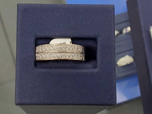Ring - Wedding Band - White Gold 14k (.585) 2.4 grams Size 20