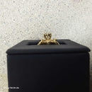 Women's Ring - Solitaire - Yellow Gold 14k (.585) 5.1 grams Size 7.5