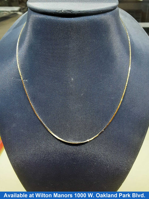 Chain - Yellow Gold 14k (.585) 2.2 grams 18 inch