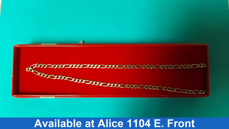 Figaro Chain - Yellow Gold 14k (.585) 12.5 grams 22 inch