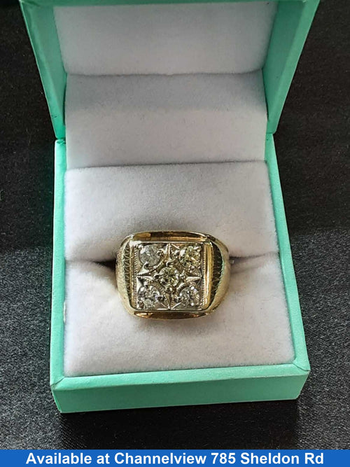 Men's Ring - Yellow Gold 14k (.585) 13.7 grams Size 7.5