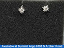 Double Stud Earring - White Gold 10k (.417) 2.5 grams
