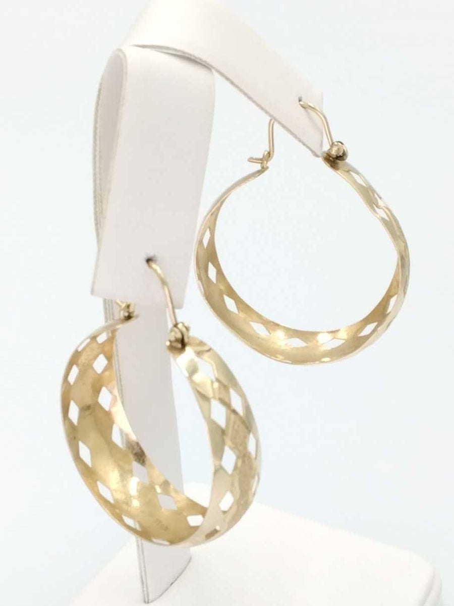 Bangle Earrings - Yellow Gold 14k (.585) 6.2 grams