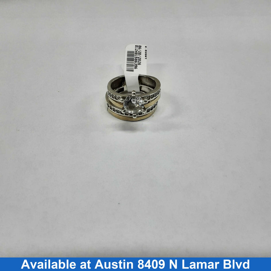 Ring - Engagement Set - Silver 8.2 grams Size 7