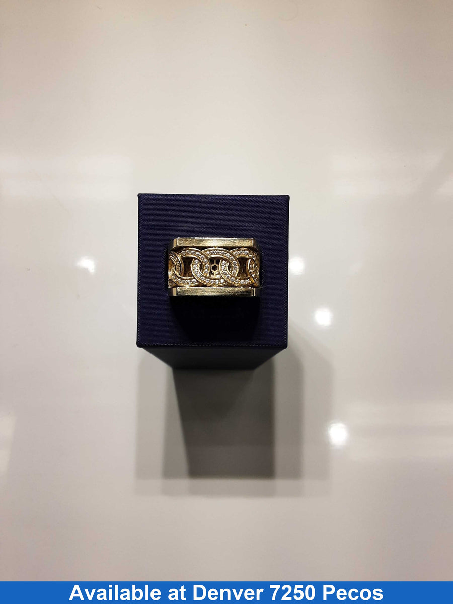 Men's Ring - Yellow Gold 14k (.585) 8.8 grams Size 20