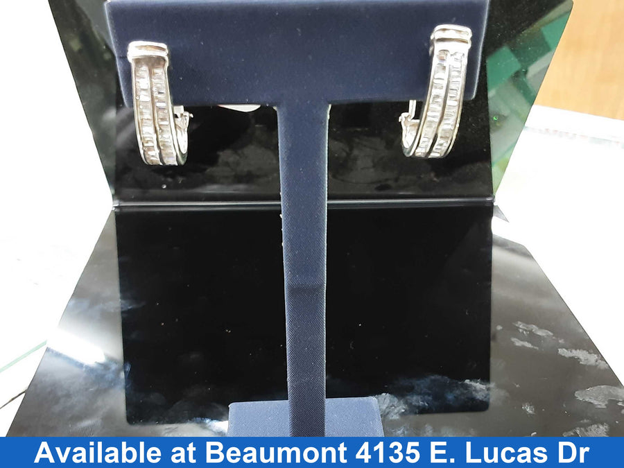 Earrings - White Gold 14k (.585) 6.3 grams