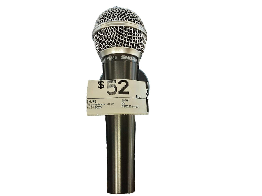 Shure Sm58 Black Corded Microphone