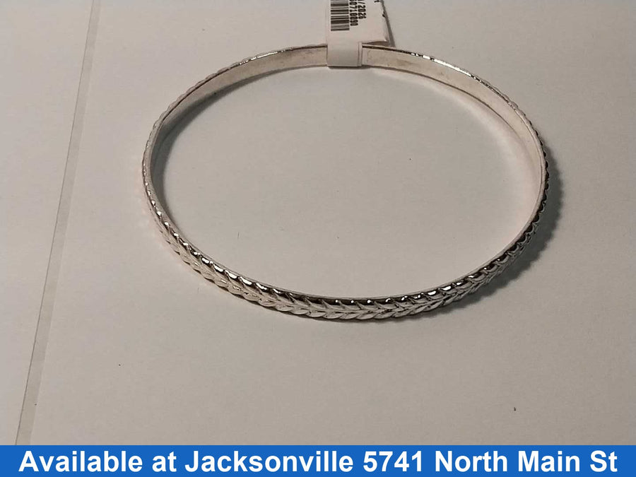 Bangle Bracelet - Silver 6.2 grams 6 inch