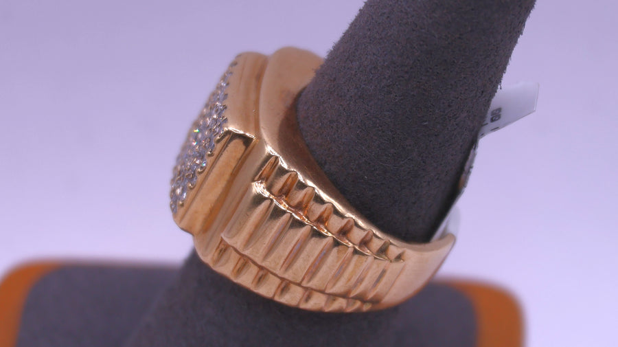 Men's Ring - Yellow Gold 10k (.417) 9.4 grams Size 10