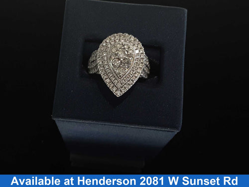 Women's Ring - White Gold 10k (.417) 6.1 grams Size 20