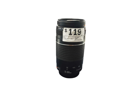 Canon 75-300 Black Photographic Lens