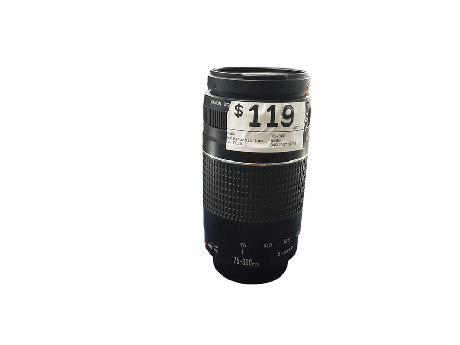 Canon 75-300 Black Photographic Lens