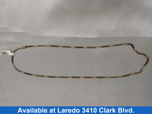 Figaro Chain - Rose Gold 10k (.417) 8.6 grams 22 inch