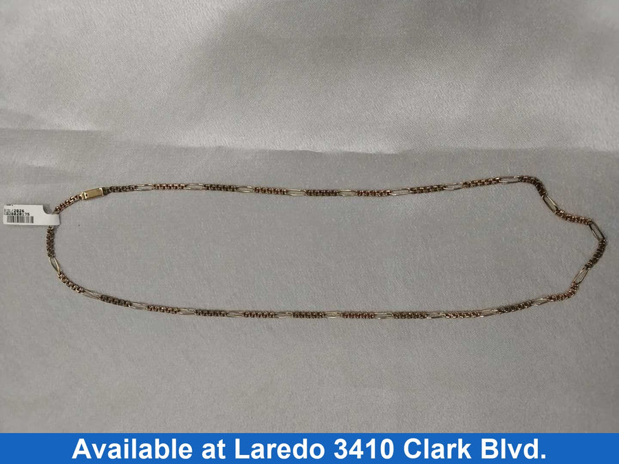 Figaro Chain - Rose Gold 10k (.417) 8.6 grams 22 inch