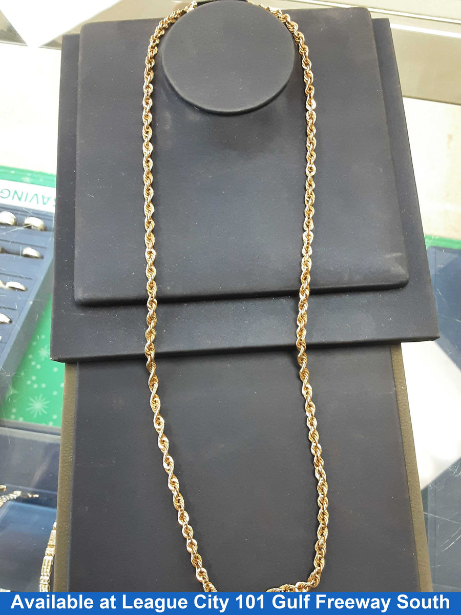 Rope Chain - Yellow Gold 10k (.417) 10.4 grams 26 inch
