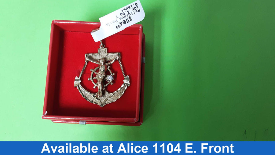 Religious Pendant - Yellow Gold 10k (.417) 4.8 grams