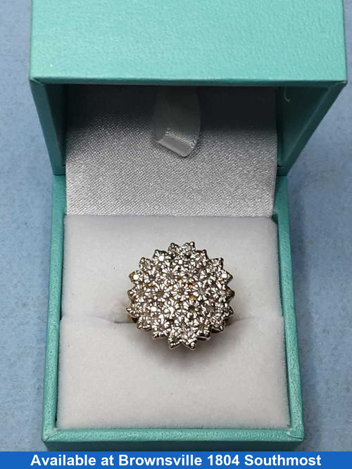 Women's Ring - Yellow Gold 10k (.417) 5.2 grams Size 7.5