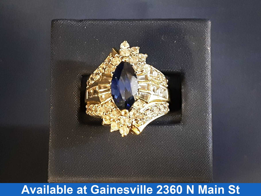 Women's Ring - Yellow Gold 10k (.417) 7.6 grams Size 7.5