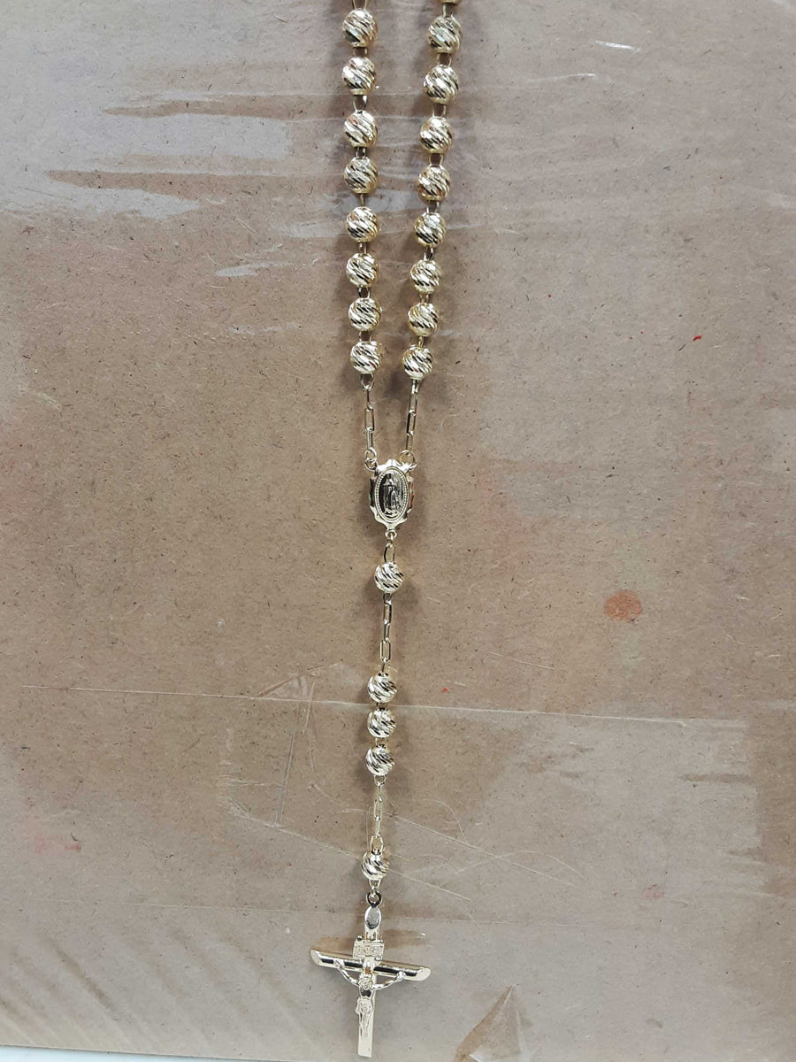 Bead Chain - Yellow Gold 14k (.585) 21.8 grams 34 inch