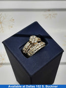Ring - Engagement Set - Yellow Gold 10k (.417) 6.7 grams Size 20