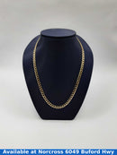 14k Concave Curb Chain
