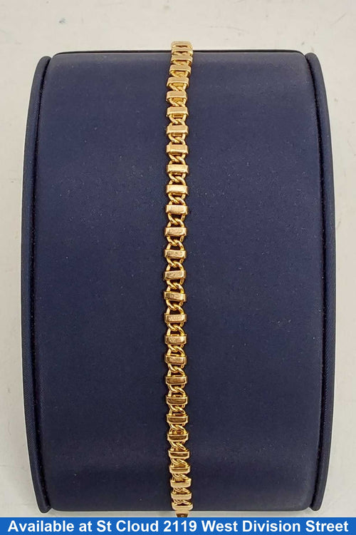 Cable Bracelet - Yellow Gold 14k (.585) 14.99 grams 8 inch