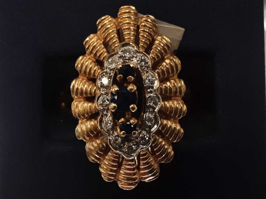 Women's Ring - Yellow Gold 14k (.585) 9.3 grams Size 10