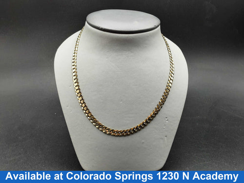 Cuban Link Chain - Yellow Gold 10k (.417) 20.5 grams 26 inch