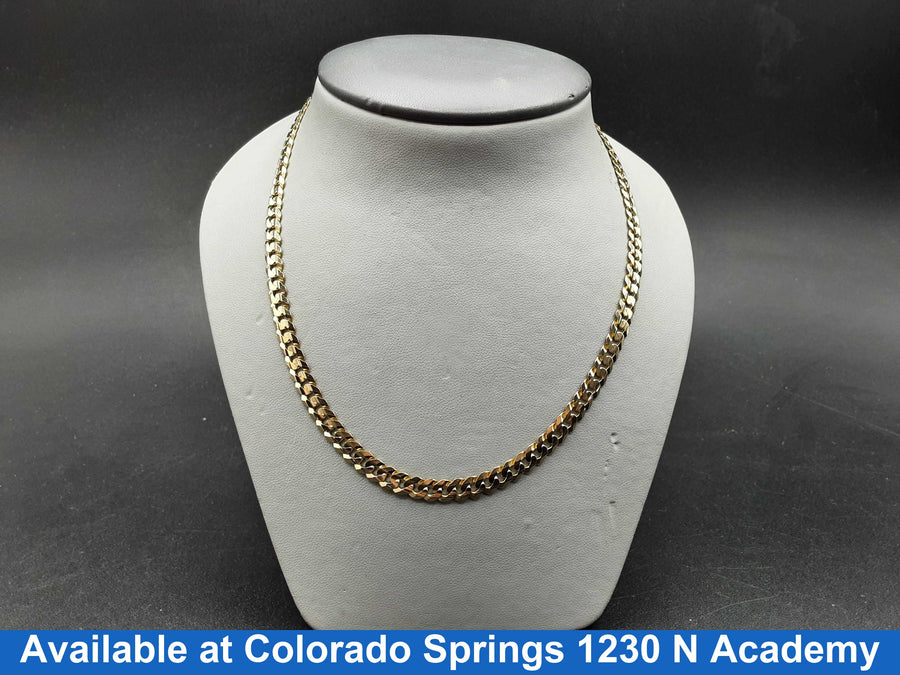 Cuban Link Chain - Yellow Gold 10k (.417) 20.5 grams 26 inch