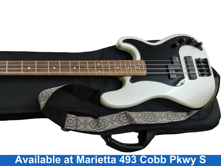 Squire Pb Contemporary Active White Electric Bass Guitar