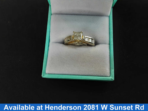 Ring - Engagement Set - Yellow Gold 14k (.585) 4.1 grams Size 7