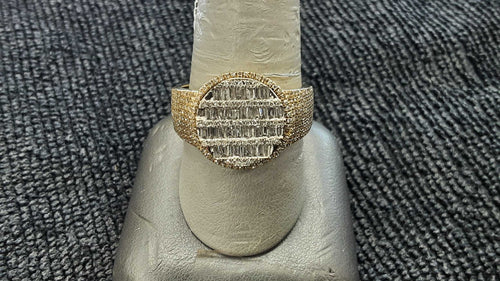Men's Ring - Yellow Gold 10k (.417) 5.7 grams Size 10.5