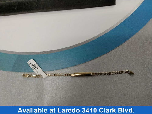 Figaro Bracelet - Yellow Gold 10k (.417) 3.2 grams 6 inch