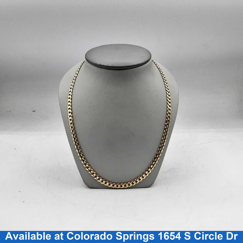 Cuban Link Chain - Yellow Gold 10k (.417) 34.2 grams 26 inch