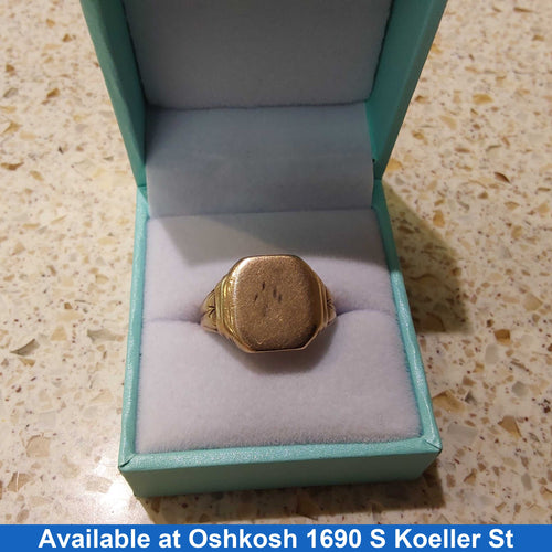 Men's Ring - Yellow Gold 10k (.417) 5.9 grams Size 10